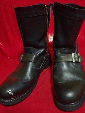 Harley-Davidson® Wolverine Men's Evan Black Leather 10 Side Zip